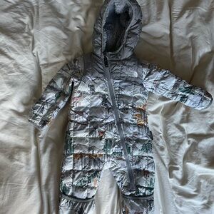 The North Face Baby Snowsuit in Light Gray 3-6 months